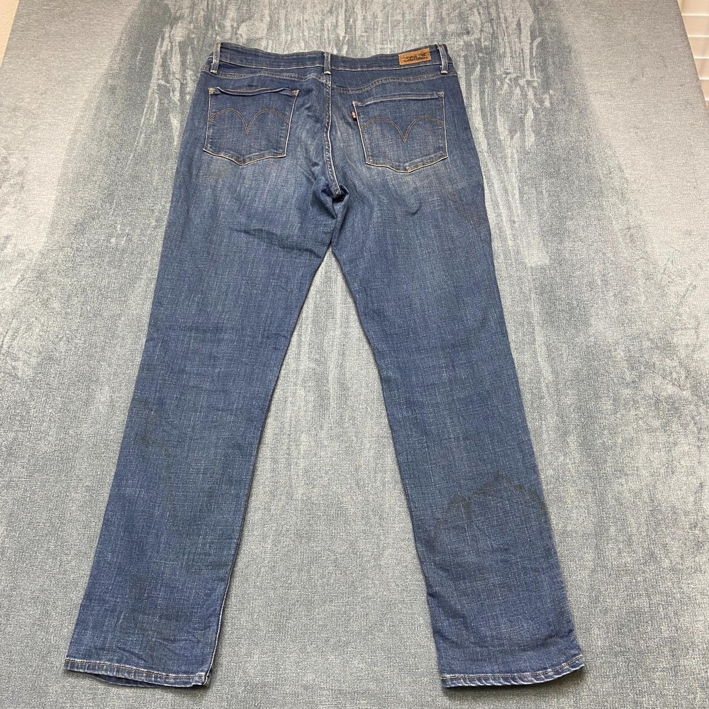 Levi's Jeans Women 14 32x32 Blue Denim Everyday Wear Mid Rise Skinny Leg Outdoor